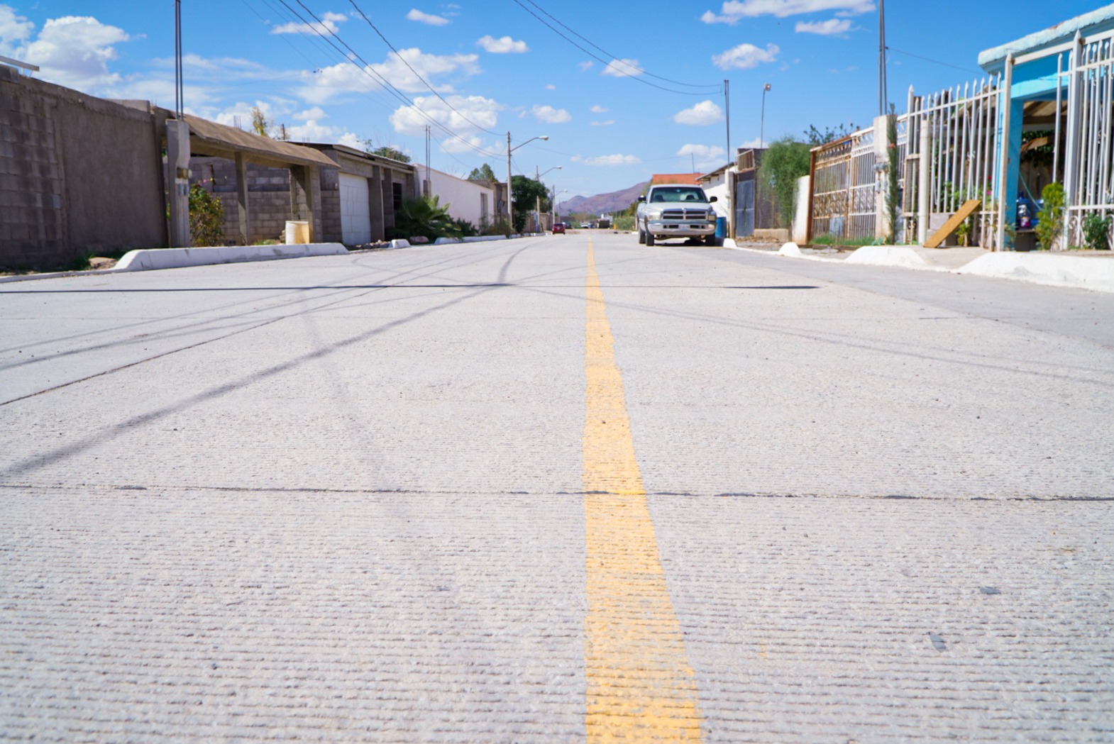 Pavimenta Municipio con concreto hidráulico calles de la Ampliación Nuevo Triunfo